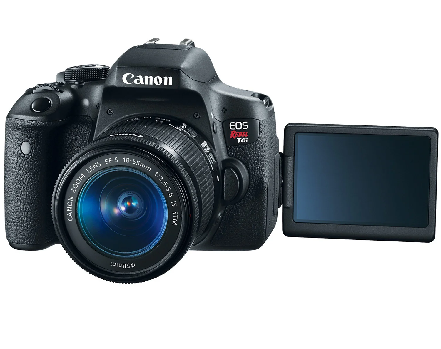 Canon EOS Rebel T6i DSLR Camera with 18-55mm IS STM Lens - Image 2