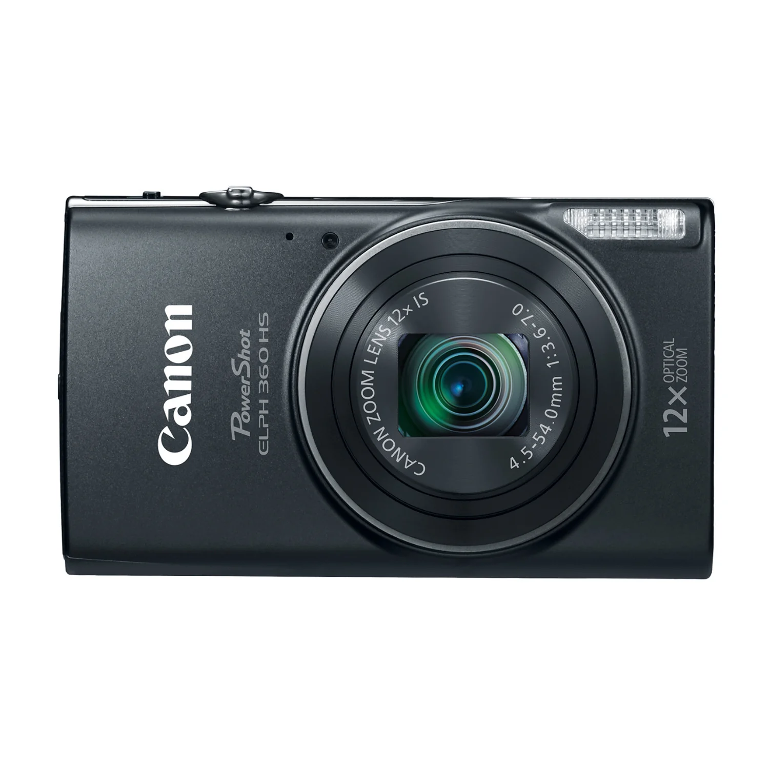 Canon PowerShot ELPH 360 HS Digital Camera (Black)