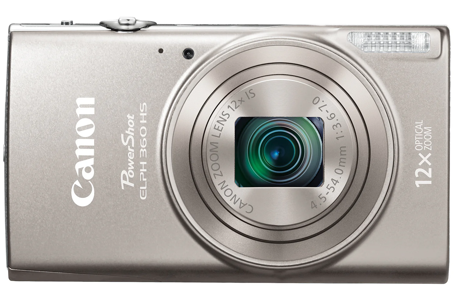 Canon PowerShot ELPH 360 HS Digital Camera (Silver) (Open Box) - Image 2