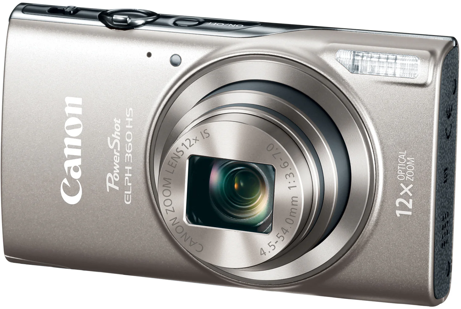 Canon PowerShot ELPH 360 HS Digital Camera (Silver) (Open Box) - Image 4