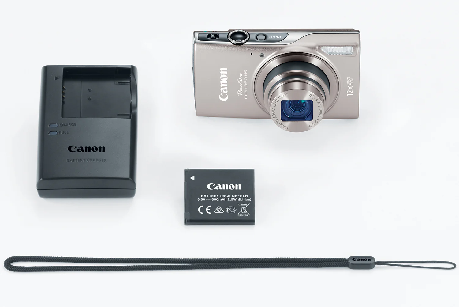 Canon PowerShot ELPH 360 HS Digital Camera (Silver) (Open Box) - Image 8