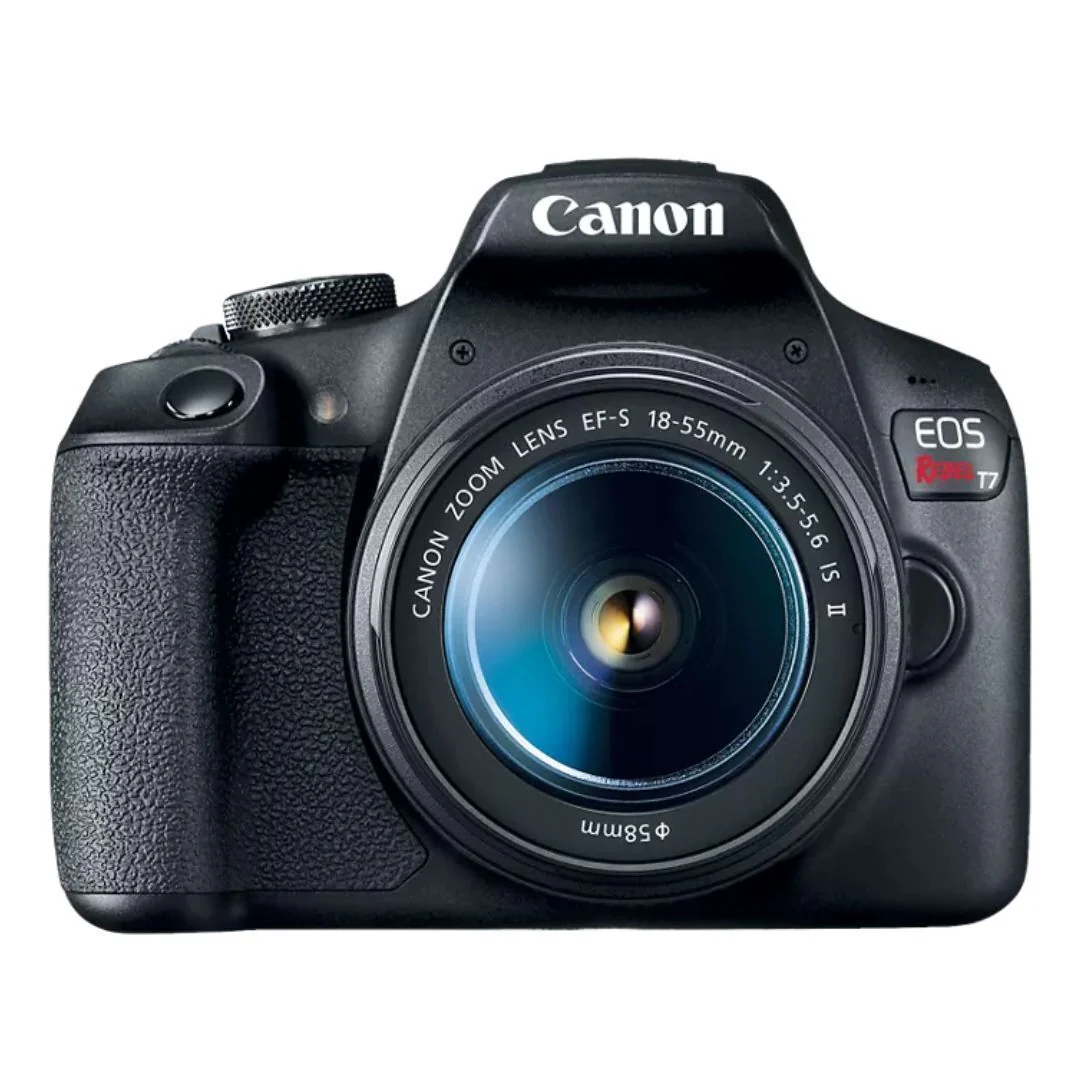 Canon EOS Rebel T7 DSLR Camera with 18-55mm Lens, 24.1MP CMOS (Black) (Certified Refurbished)