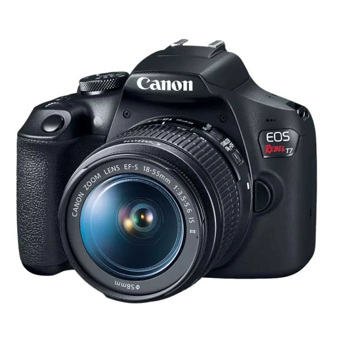 Canon EOS Rebel T7 DSLR Camera with 18-55mm Lens, 24.1MP CMOS (Black) (Certified Refurbished) - Image 3