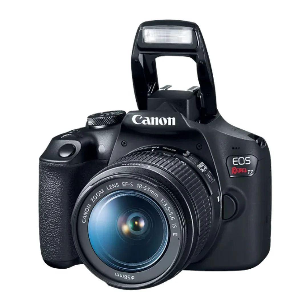 Canon EOS Rebel T7 DSLR Camera with 18-55mm Lens, 24.1MP CMOS (Black) (Certified Refurbished) - Image 4