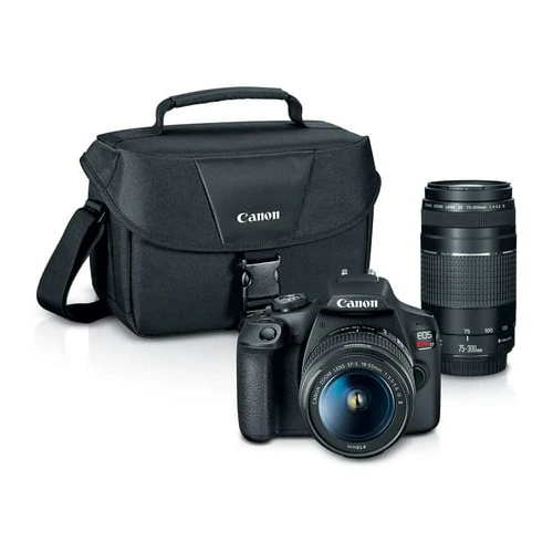 Canon EOS Rebel T7 DSLR Camera EF-S 18-55mm and EF 75-300mm Double Zoom Lens Kit (Used) - Image 8