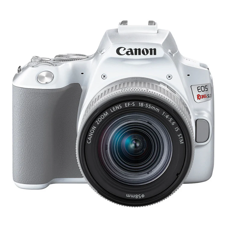 Canon EOS Rebel SL3 DSLR Camera with EF-S 18-55mm f/4-5.6 IS STM Lens (White) - Image 5