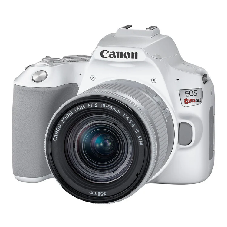 Canon EOS Rebel SL3 DSLR Camera with EF-S 18-55mm f/4-5.6 IS STM Lens (White) - Image 6