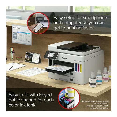 Canon Maxify GX7021 Wireless MegaTank All-In-One Color Printer - Image 6