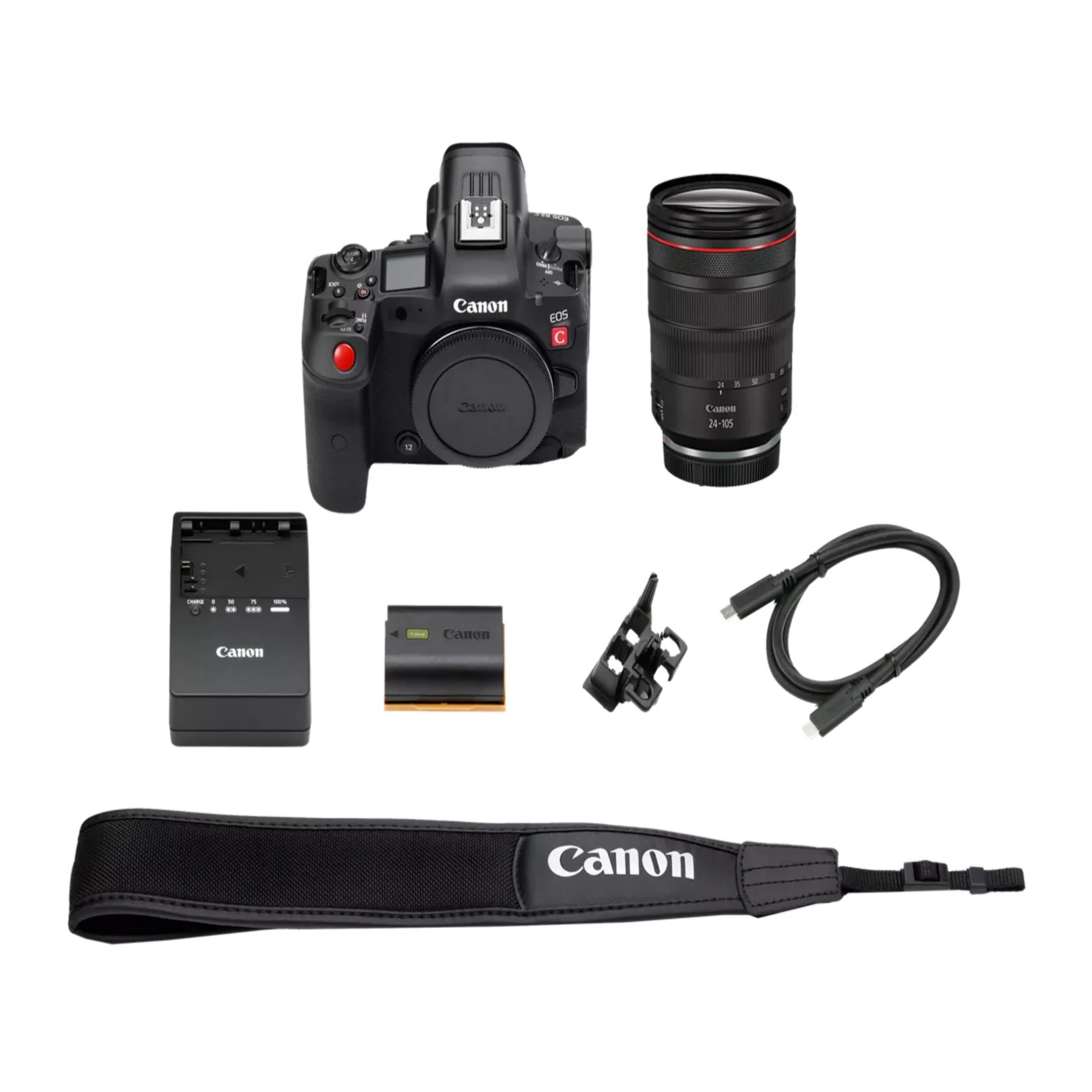 Canon EOS R5 C 2x Magnification Mirrorless Cinema Lightweight Camera Kit with 24-105 f/4 Lens - Image 3