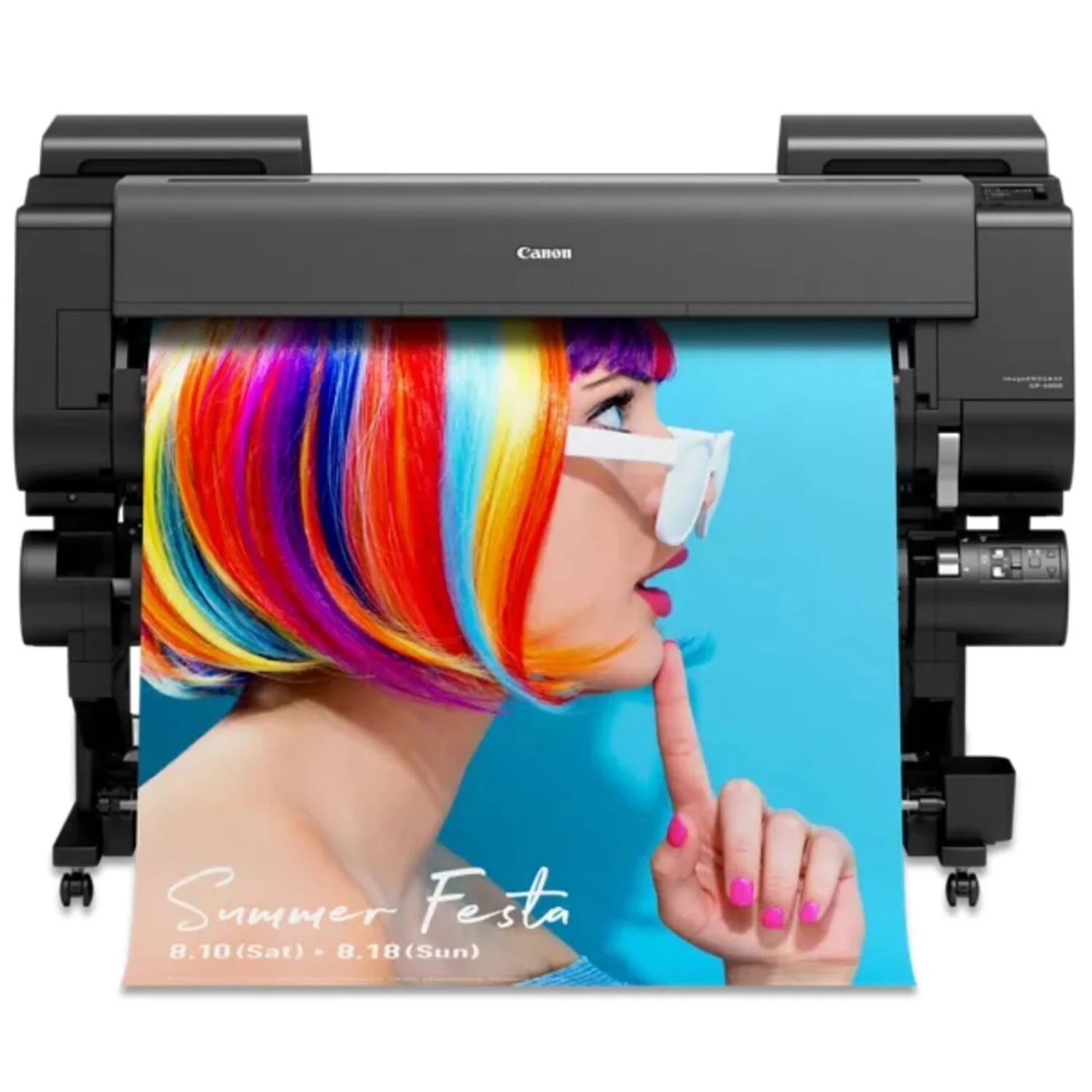 Canon imagePROGRAF GP-4000 44-Inch 10-Color Plus Fluorescent Pink Ink Large Format Printer - Image 2