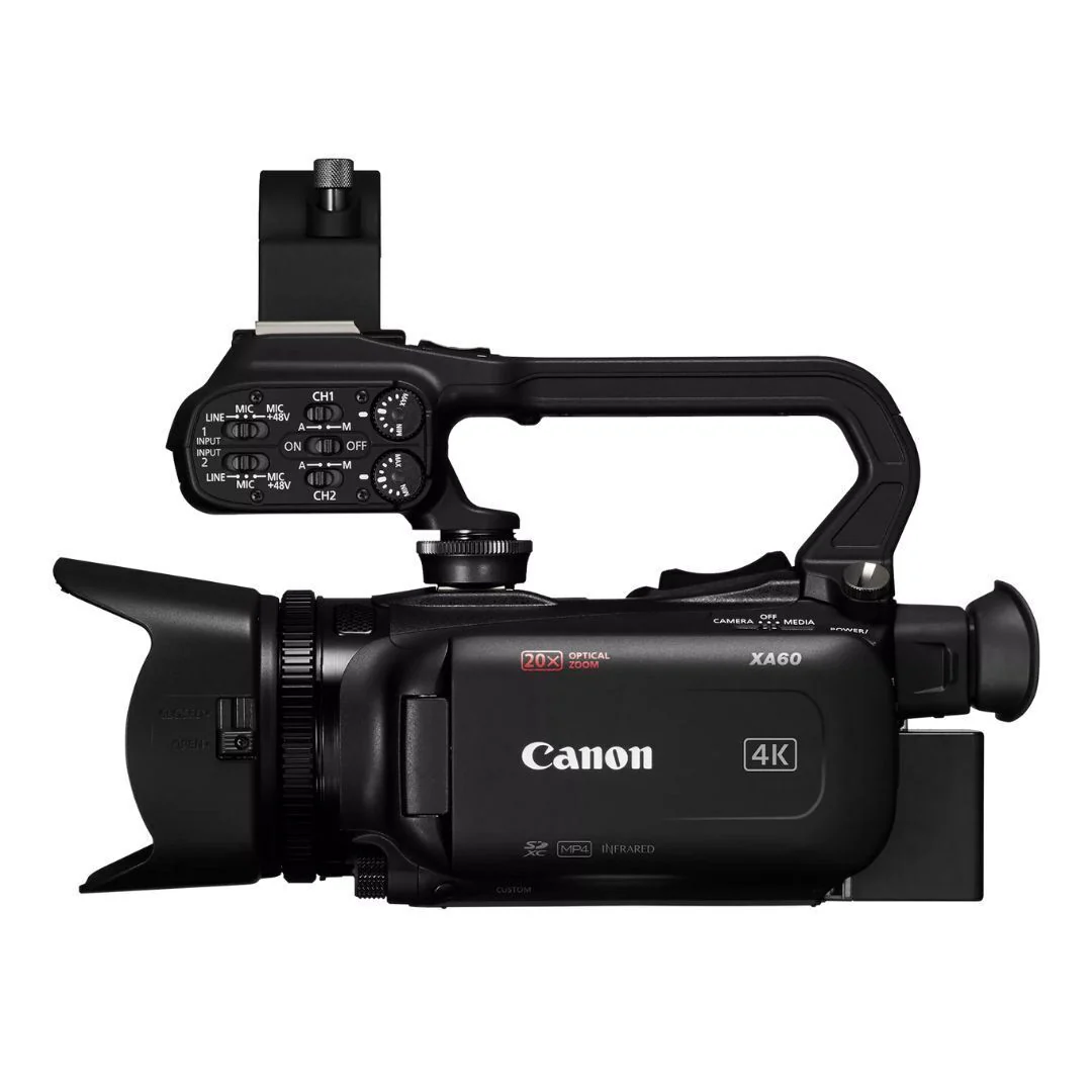 Canon XA60 Professional UHD 4K Camcorder with LCD Touchscreen and 20x Optical Zoom Lens (Black) - Image 3