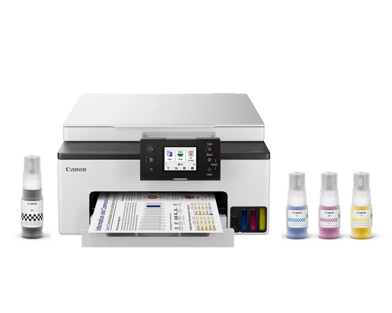 Canon Maxify GX1020 Wireless MegaTank All-In-One Color Inkjet Printer with 2.7-Inch Touchscreen