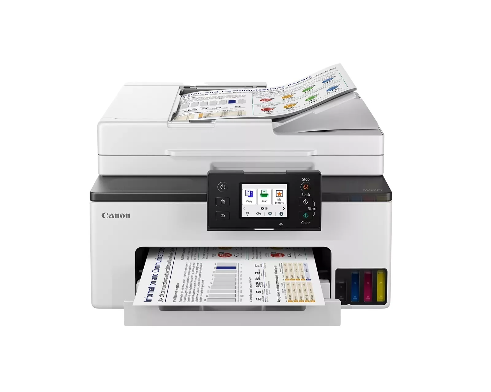 Canon Maxify GX2020 Wireless MegaTank All-In-One Color Inkjet Printer with 2.7-Inch Touchscreen - Image 5