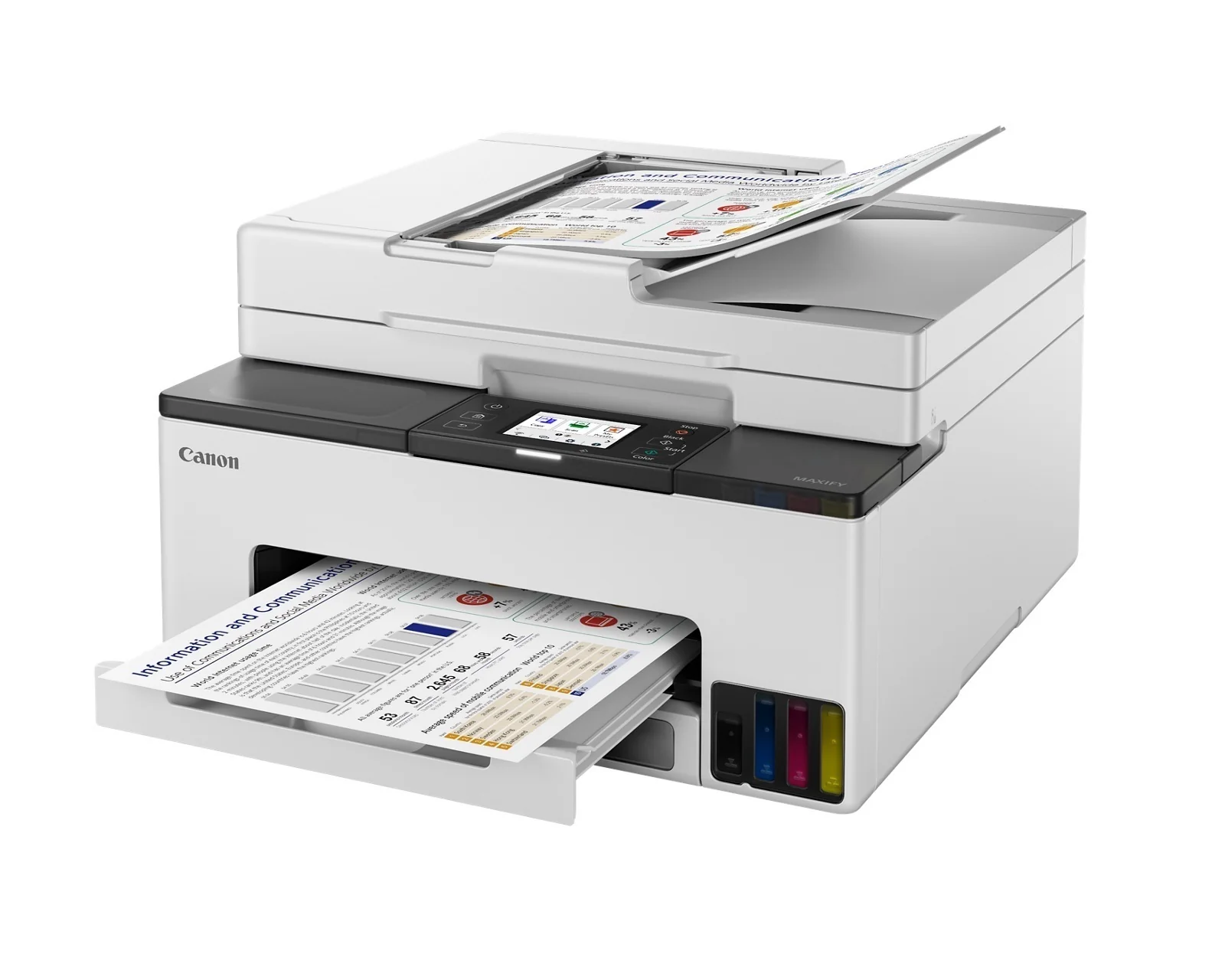 Canon Maxify GX2020 Wireless MegaTank All-In-One Color Inkjet Printer with 2.7-Inch Touchscreen - Image 6