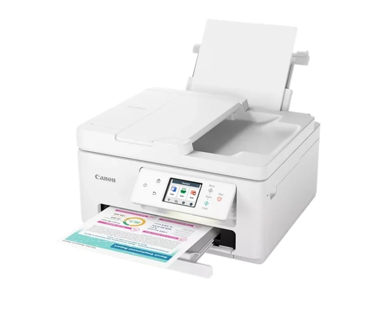 Canon Pixma TR7820 Wireless Home All-In-One Printer with Auto Document Feeder (White) - Image 3