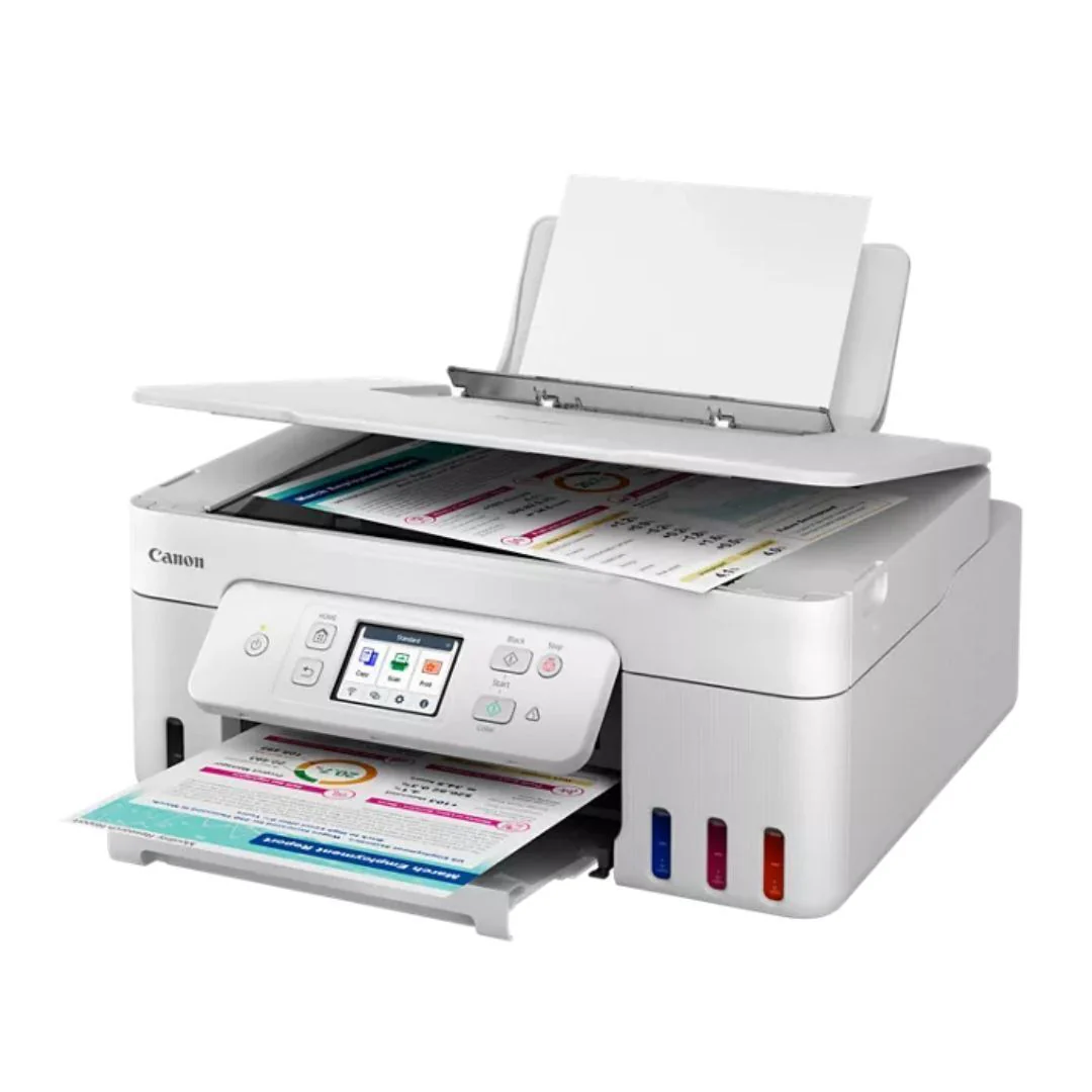 Canon MegaTank PIXMA G3290 Wireless 3-In-1 Printer with 100-Sheet Rear Paper Tray (White) - Image 6