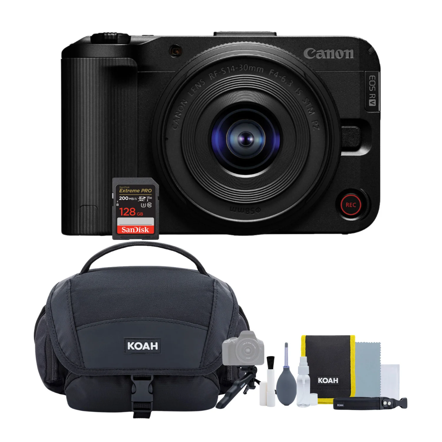 Canon EOS R50 V Mirrorless Camera with 14-30mm f/4-6.3 Lens Bundle
