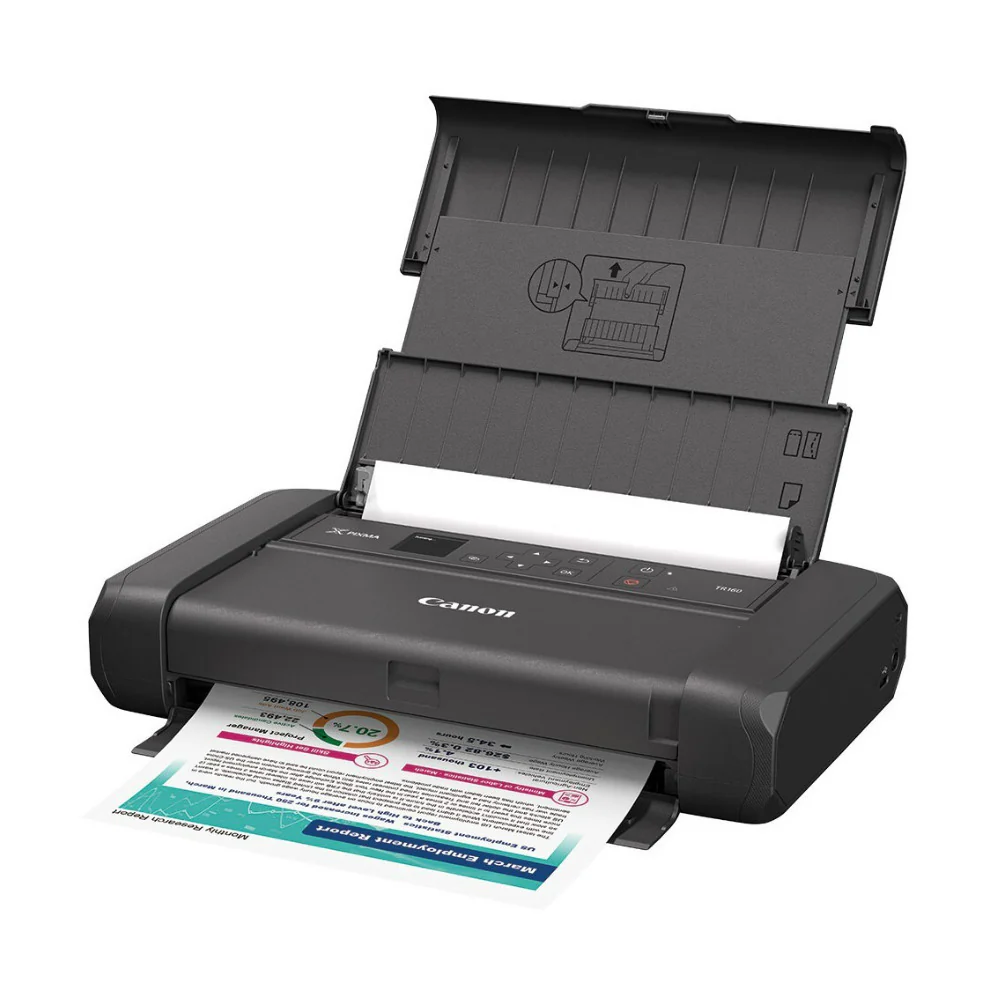 Canon PIXMA TR160 Wireless Portable Printer with Lightweight Body, 5-Color Hybrid Ink System (Black) - Image 4