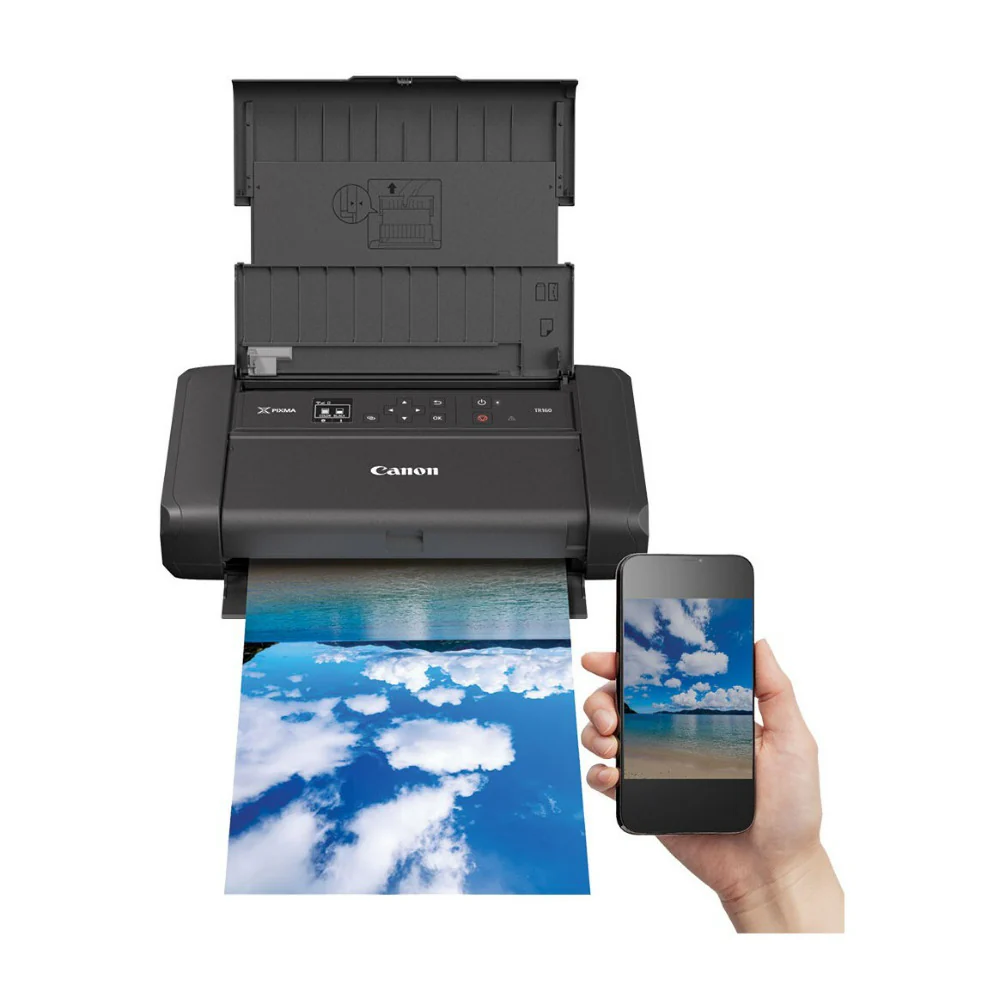 Canon PIXMA TR160 Wireless Portable Printer with Lightweight Body, 5-Color Hybrid Ink System (Black) - Image 6