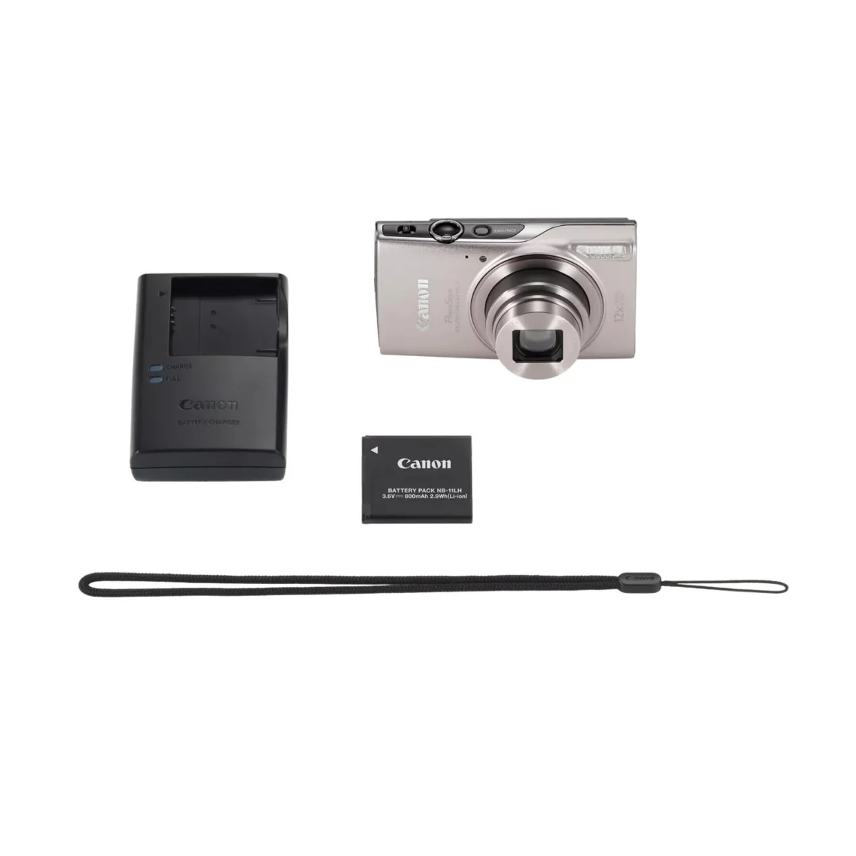 Canon PowerShot ELPH 360 HS A 20.2MP FHD Digital Camera (Silver) (Used) - Image 8