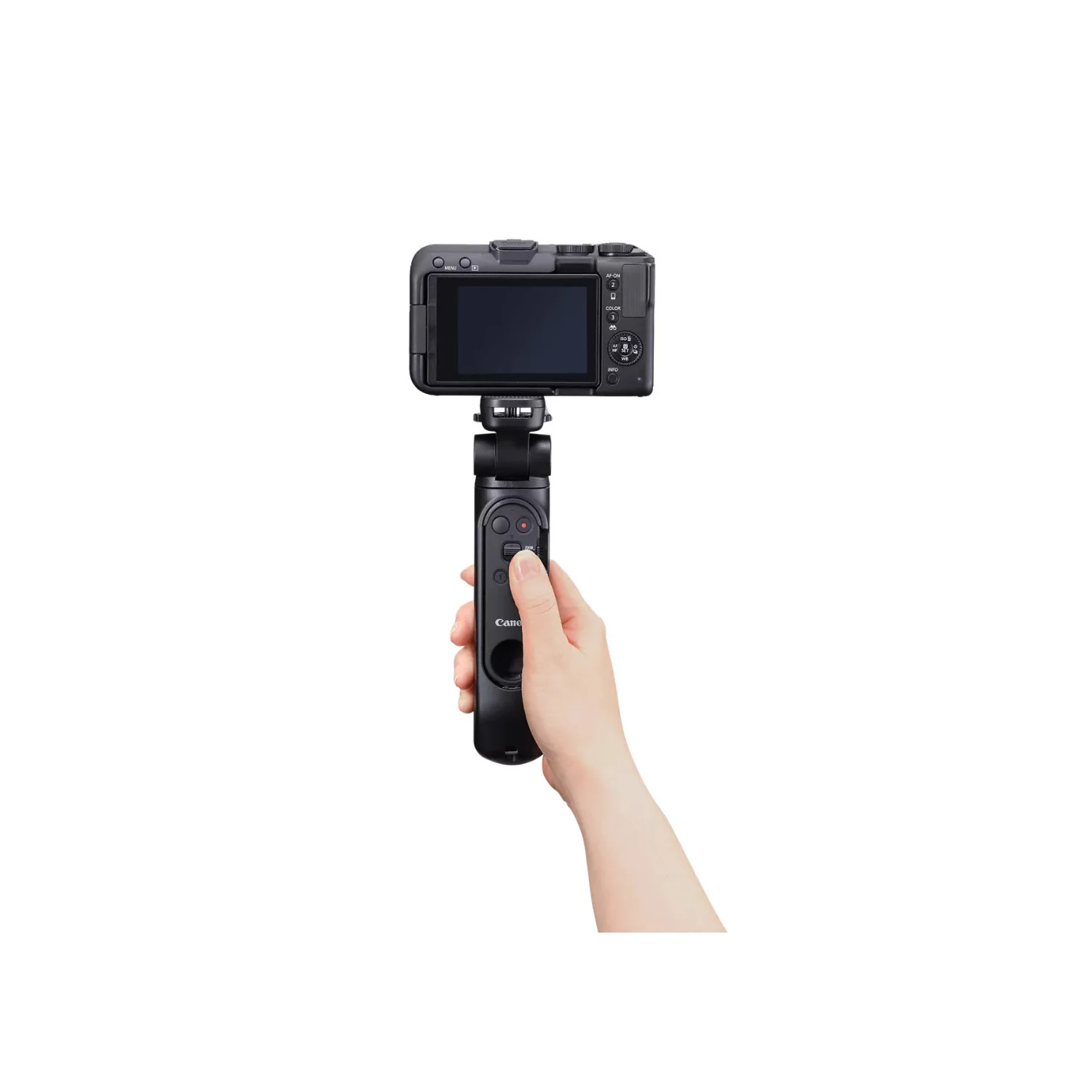 Canon Tripod Grip HG-200TBR with Stereo Microphone and BR-E2 Remote (Black) - Image 4