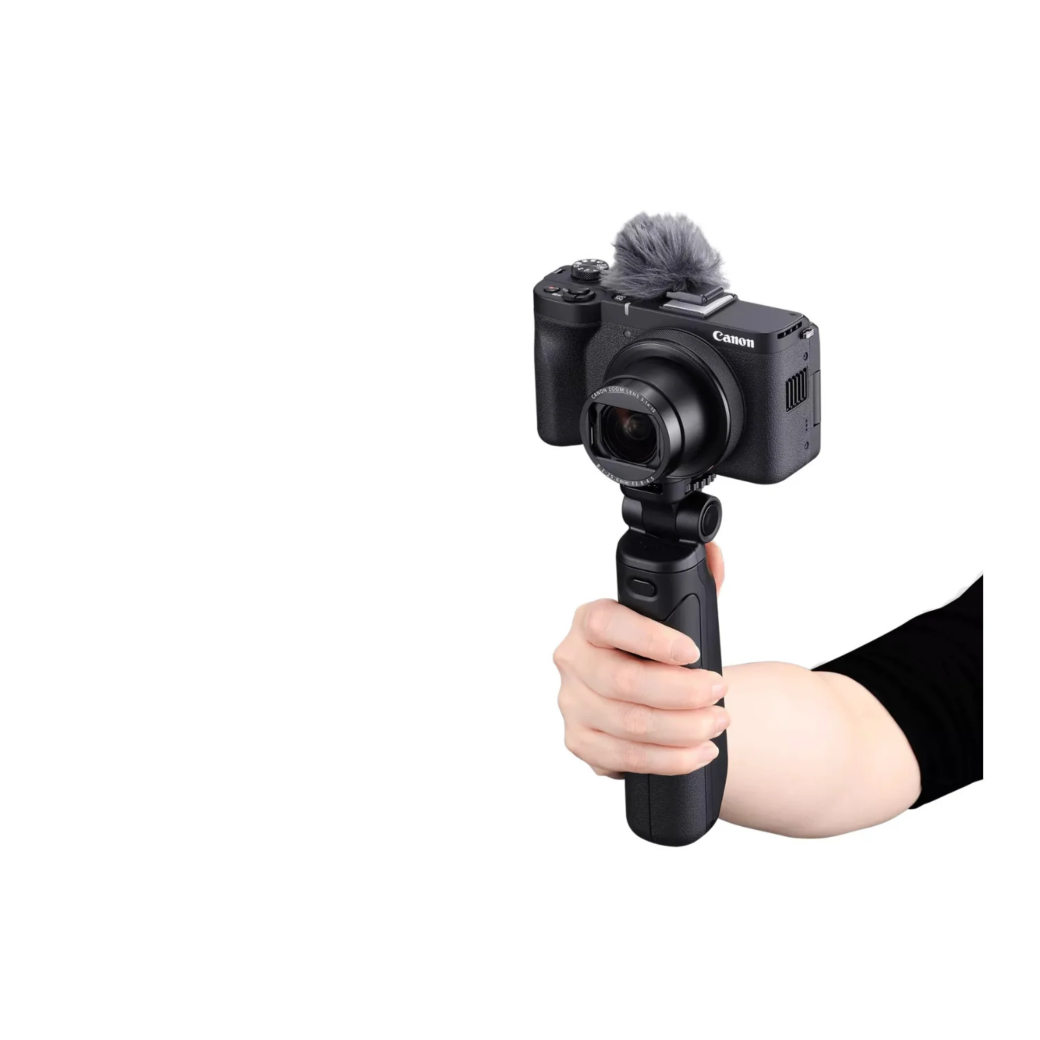 Canon Tripod Grip HG-200TBR with Stereo Microphone and BR-E2 Remote (Black) - Image 6