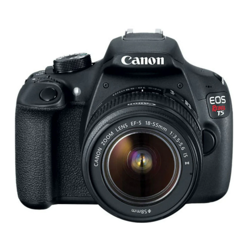 Canon EOS Rebel T5 DSLR Camera with 18-55mm II Lens, 18MP, 3.0" LCD (Black) (Certified Refurbished)