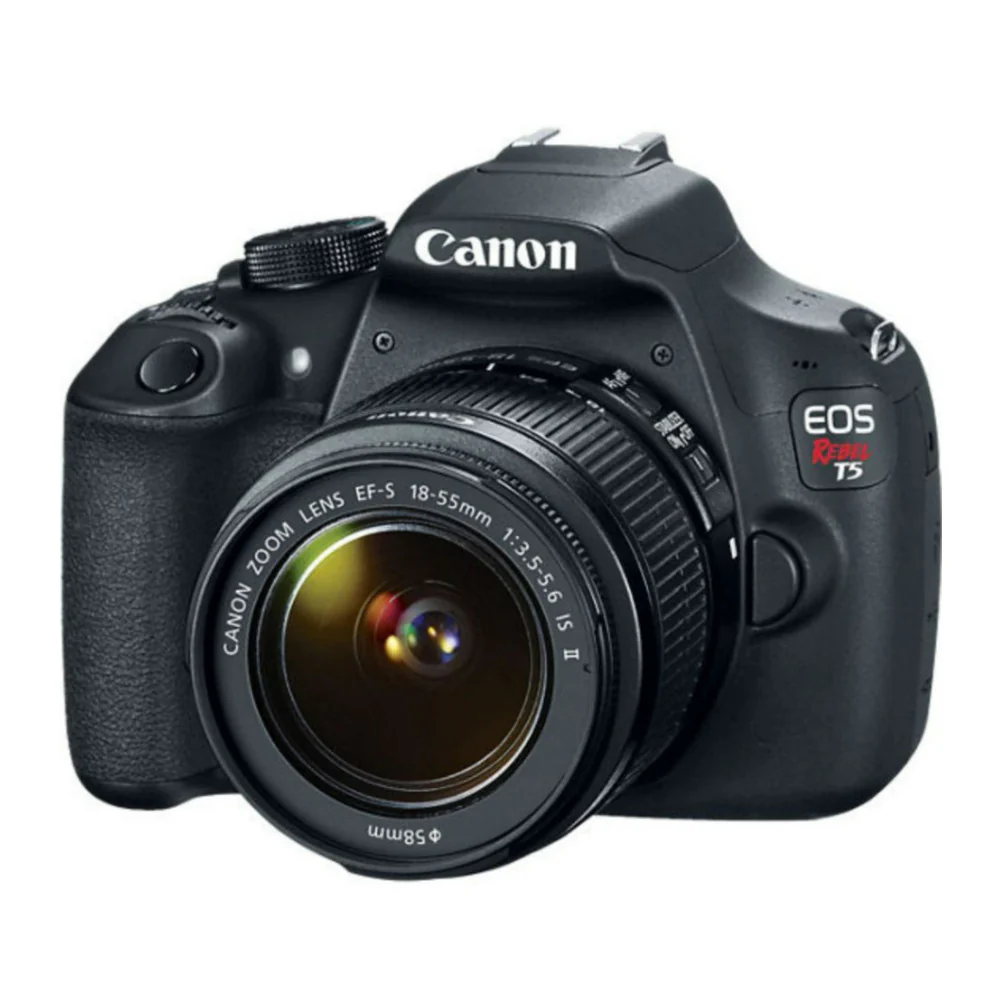 Canon EOS Rebel T5 DSLR Camera with 18-55mm II Lens, 18MP, 3.0" LCD (Black) (Certified Refurbished) - Image 2