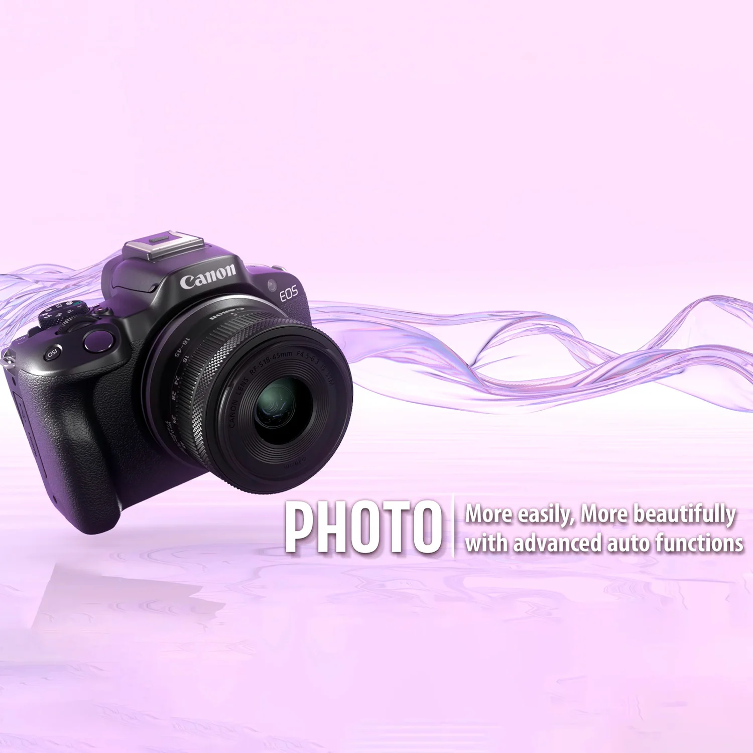 Canon EOS R50 Mirrorless Camera w/18-45mm Lens +Eos 200ES Shoulder Bag (Black) - Image 5