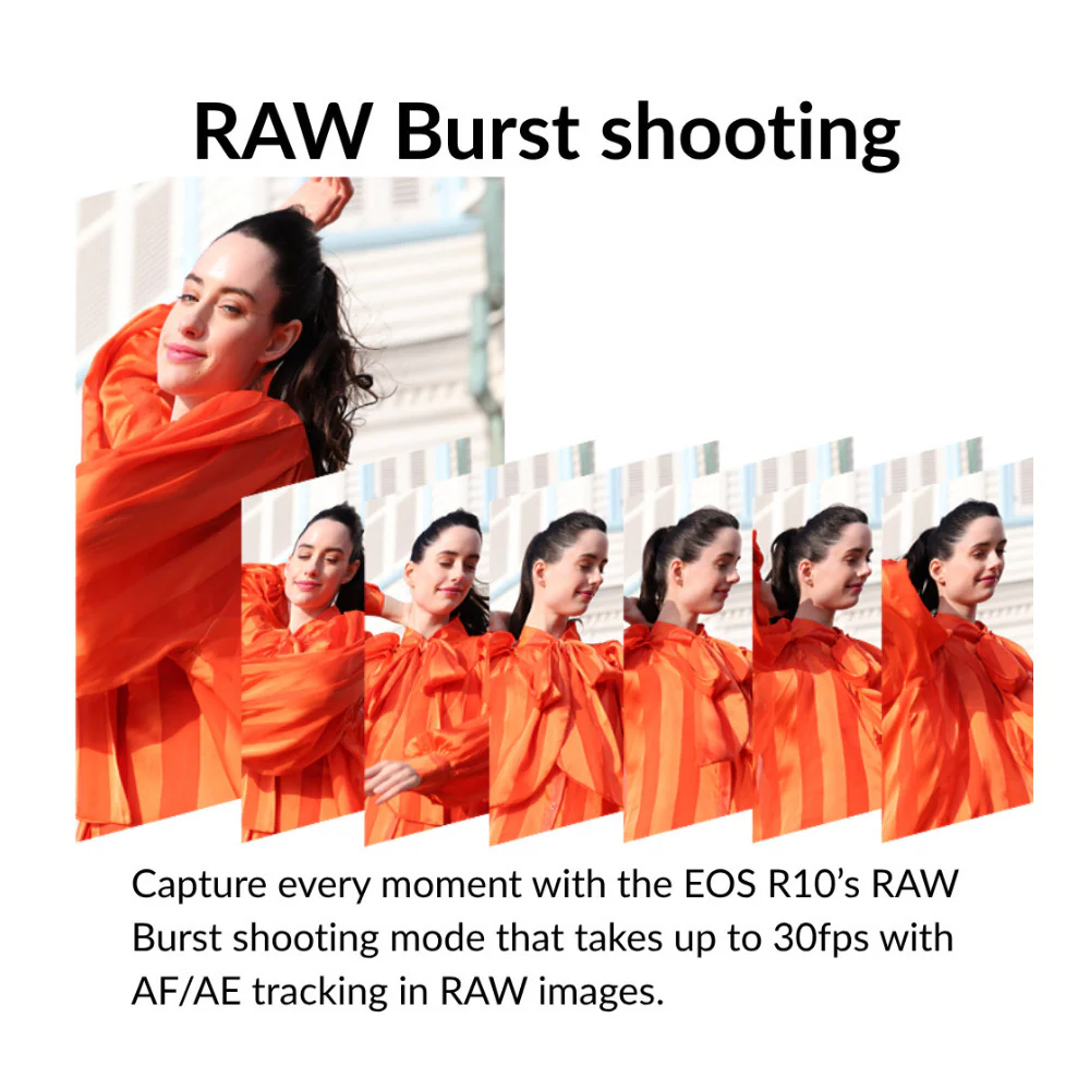 Canon EOS R10 Mirrorless Camera with RF-S 18-45mm Lens Kit and Accessories - Image 4