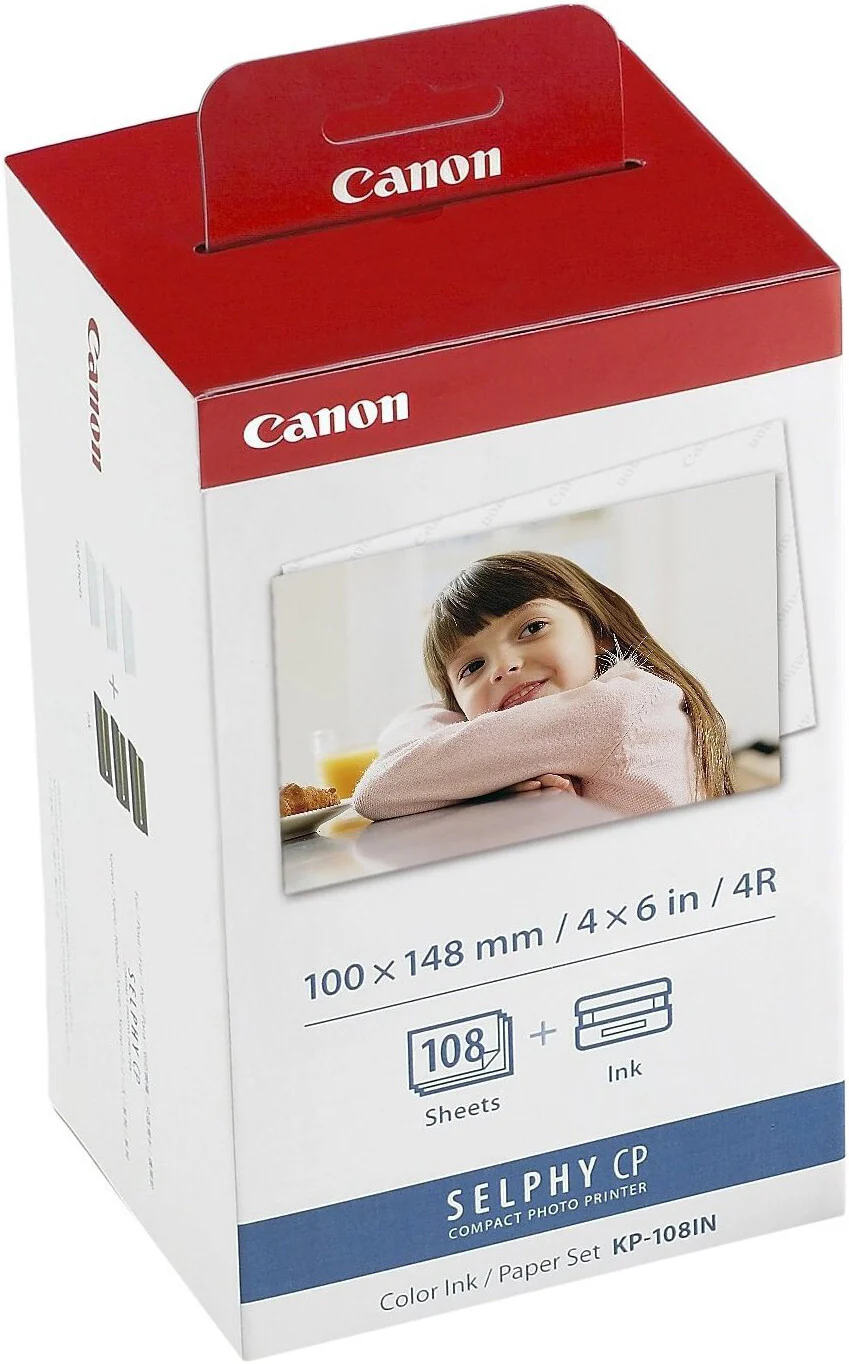 Canon KP-108IN Color Ink 108 Sheet 4x6 Paper Set (2-Pack) Bundle - Image 2