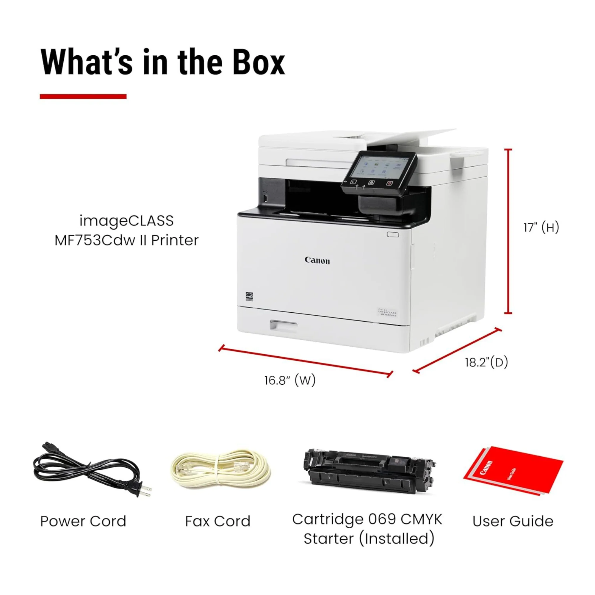 Canon Color imageCLASS MF753Cdw II Wireless Duplex All-in-One Laser Printer - Image 8