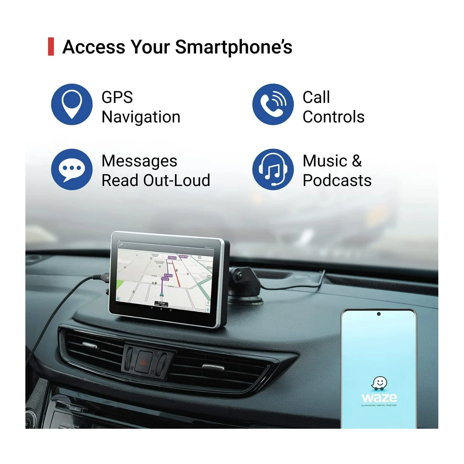 Car and Driver Intellidash 7-Inch IPS Touchscreen Bluetooth Simple to Install Multimedia Player - Image 6