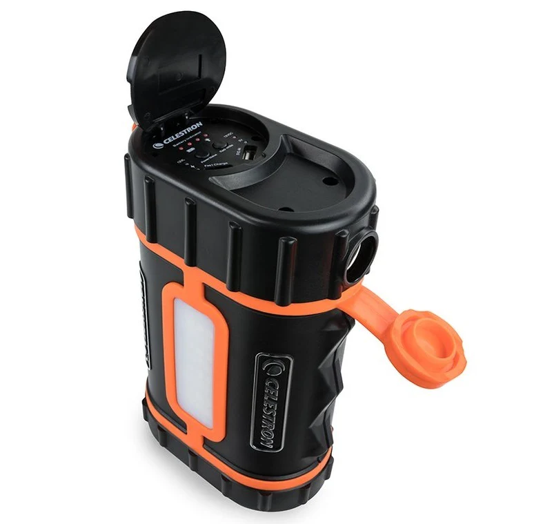 Celestron PowerTank Lithium Pro Power Pack with LED Panel, Telescope Power Port, and 2 USB Ports - Image 4