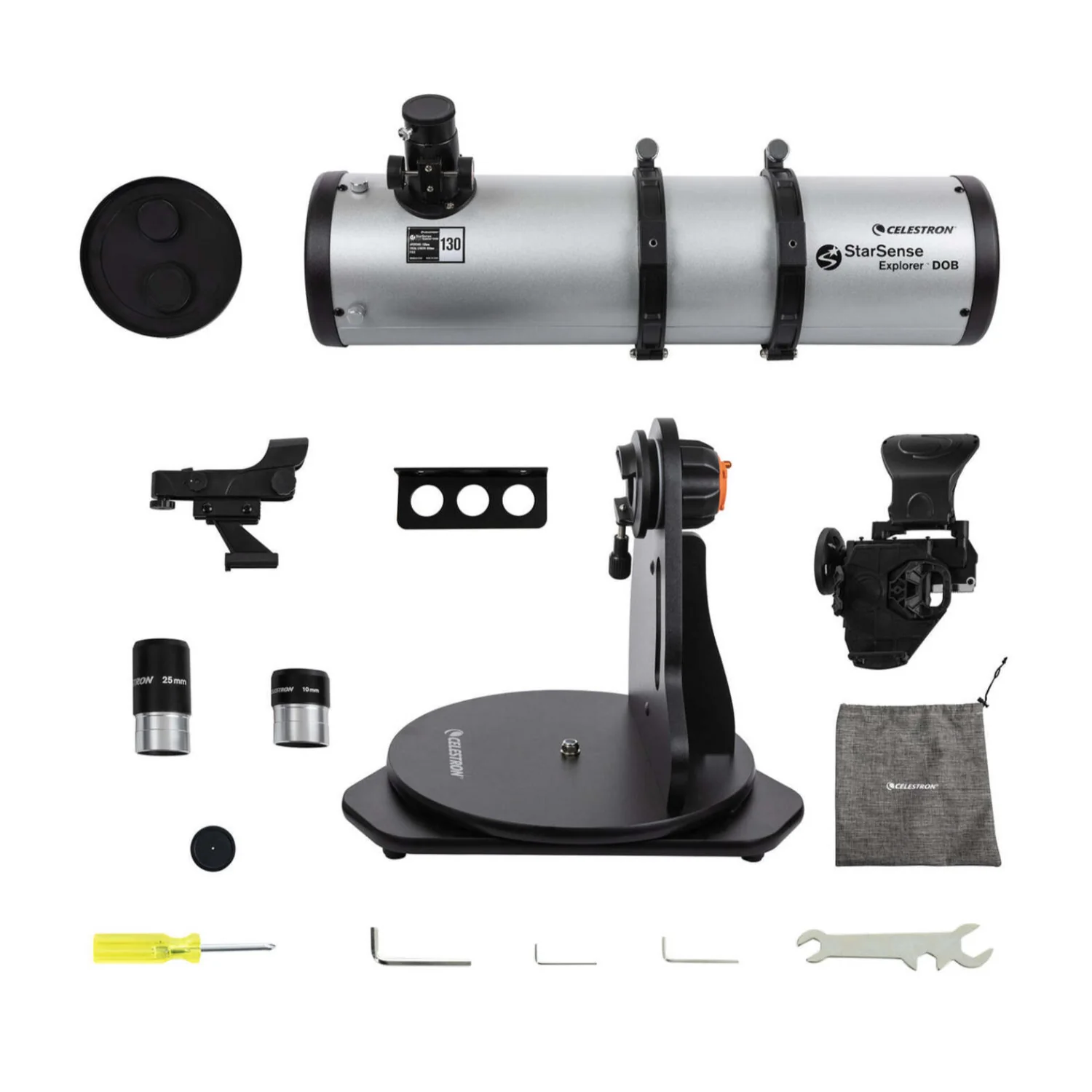 Celestron Starsense Explorer 130mm Smartphone App-Enabled Tabletop Dobsonian Telescope - Image 8