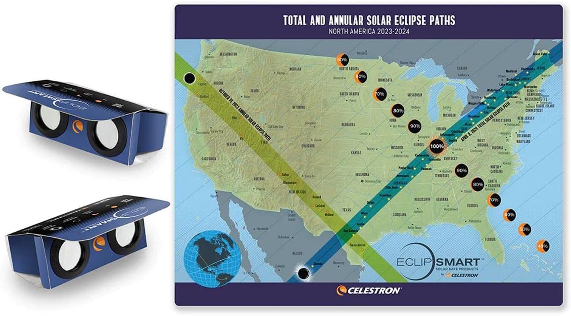 Celestron EclipSmart 2x Power Viewers Sun and Eclipse Observing Kit - Image 2