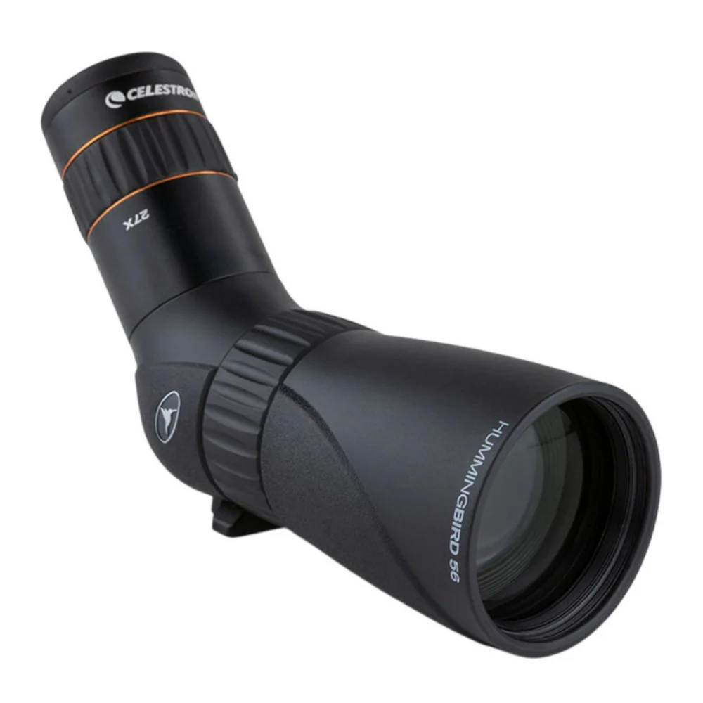 Celestron Hummingbird 9-27x56mm Angled Zoom Micro Spotting Scope with Phase-Coated Prism (Black) - Image 2