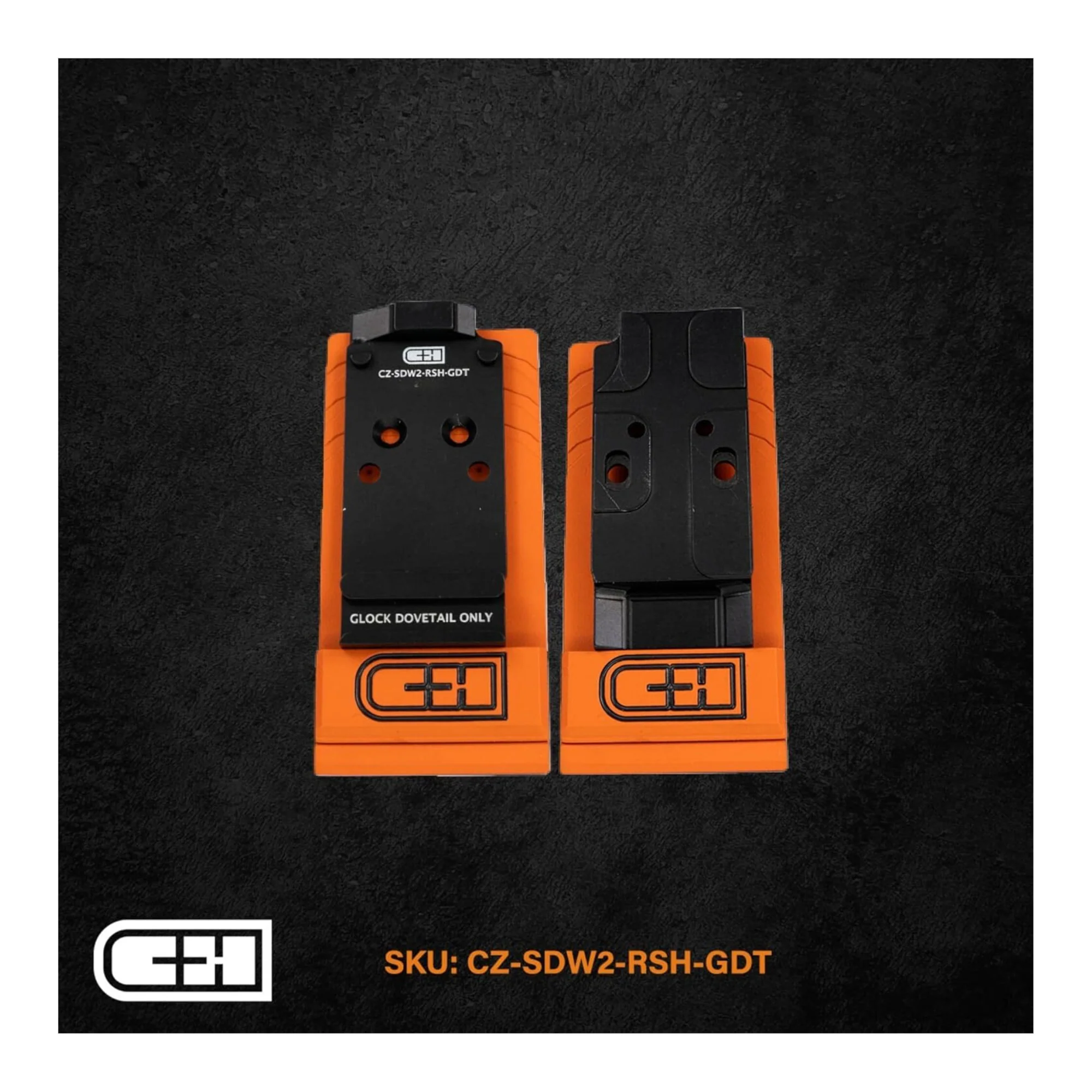 C+H Precision Red Dot Mounting Plate - Compatible with CZ Shadow 2 Optics Models - Image 3
