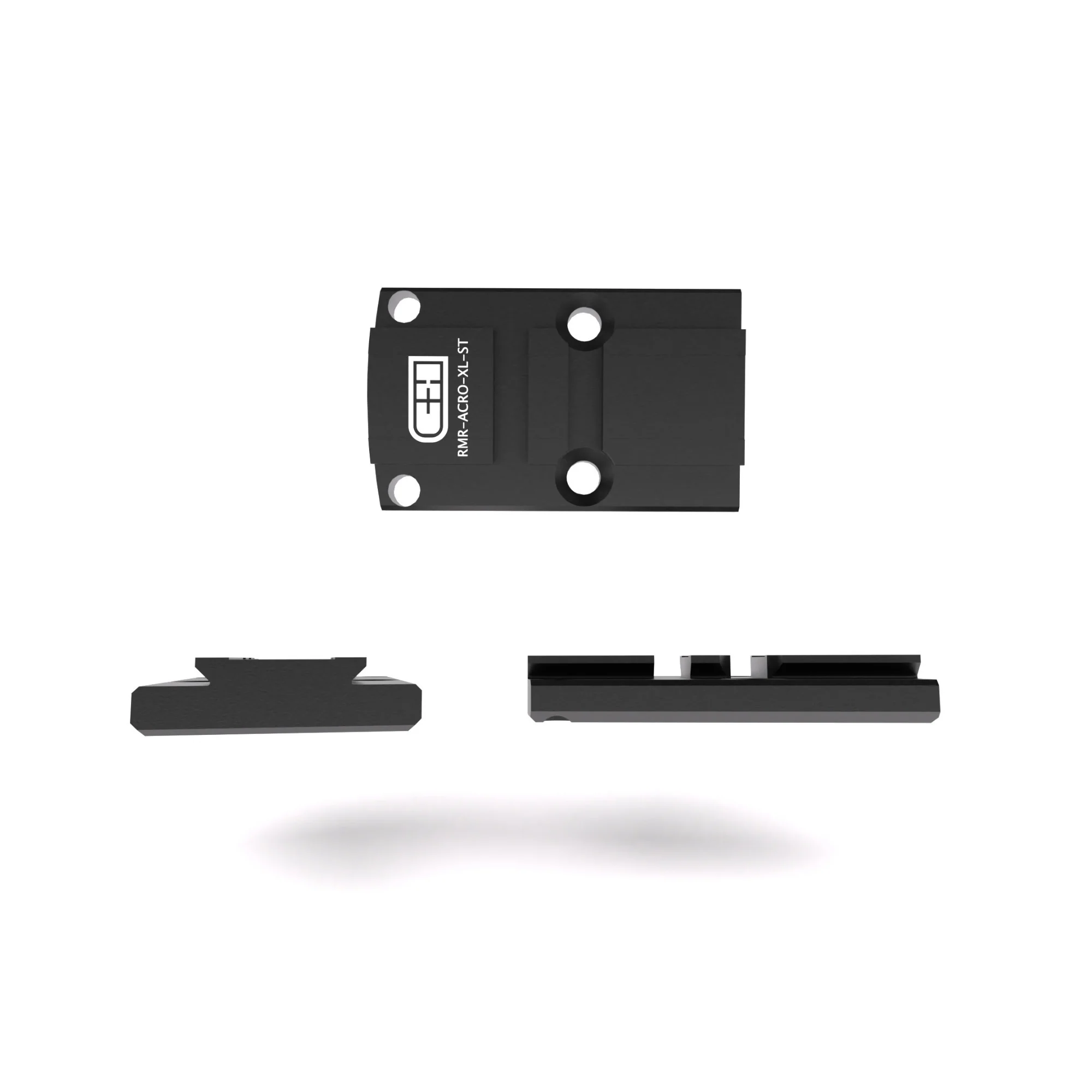 C+H Optics Adapter Plate for RMR Footprint Compatible with Aimpoint Acro (Steel) - Image 3