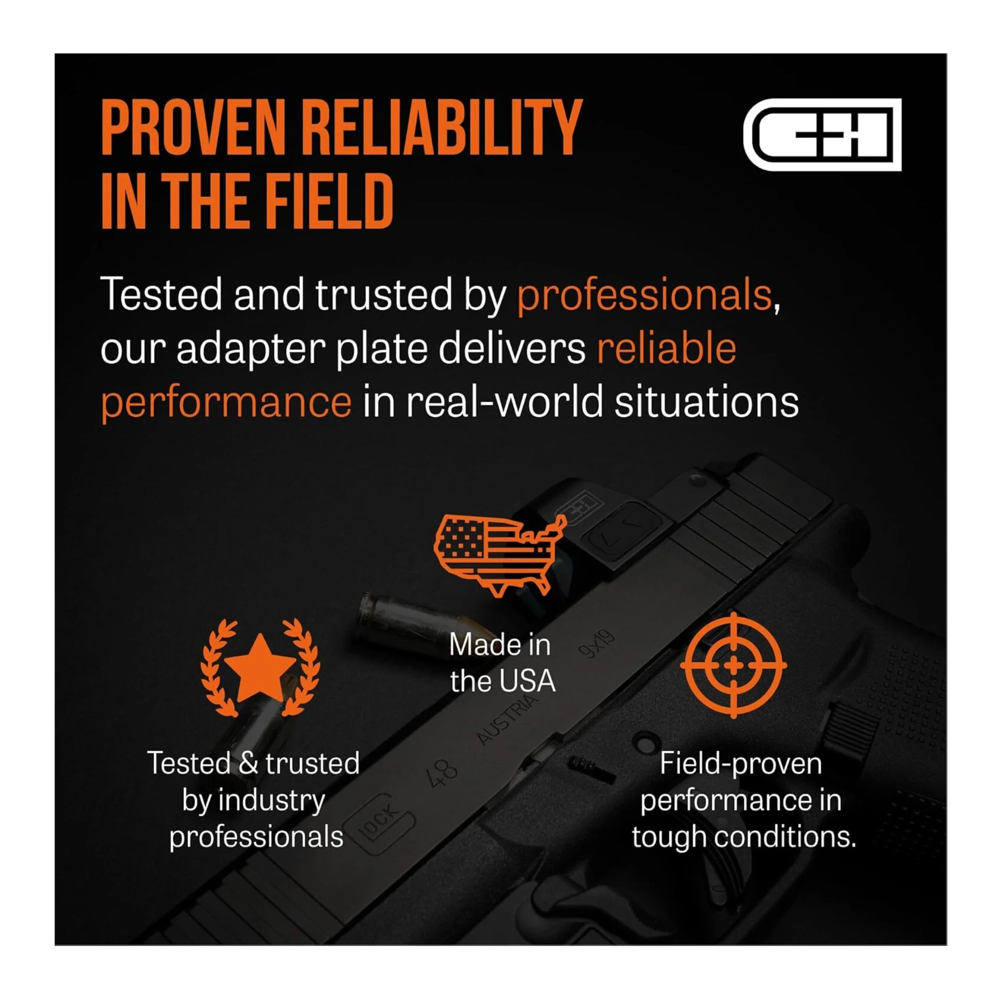 C+H Precision Red Dot Mounting Plate for Springfield Armory Hellcat and Holosun - Image 9