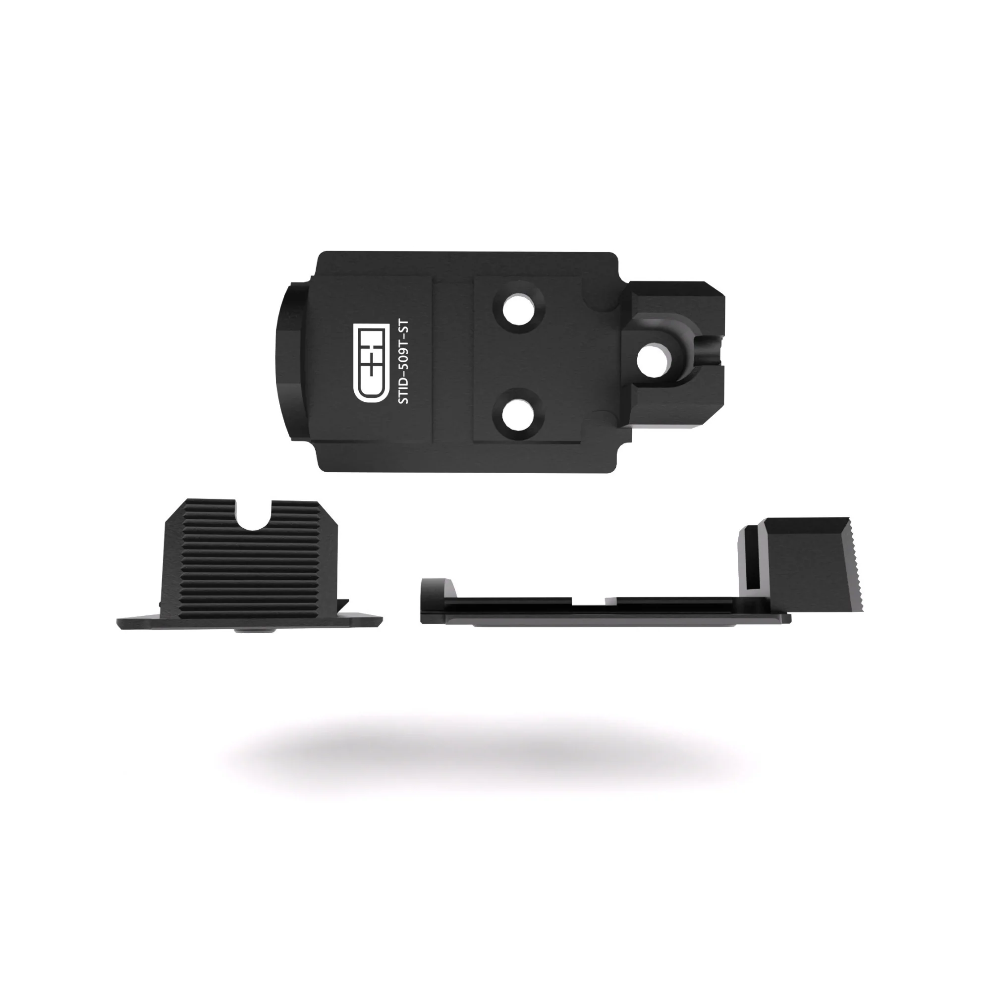 C+H Precision Optics Adapter Plate for Staccato Duo and Holosun 509T Steel - Image 3