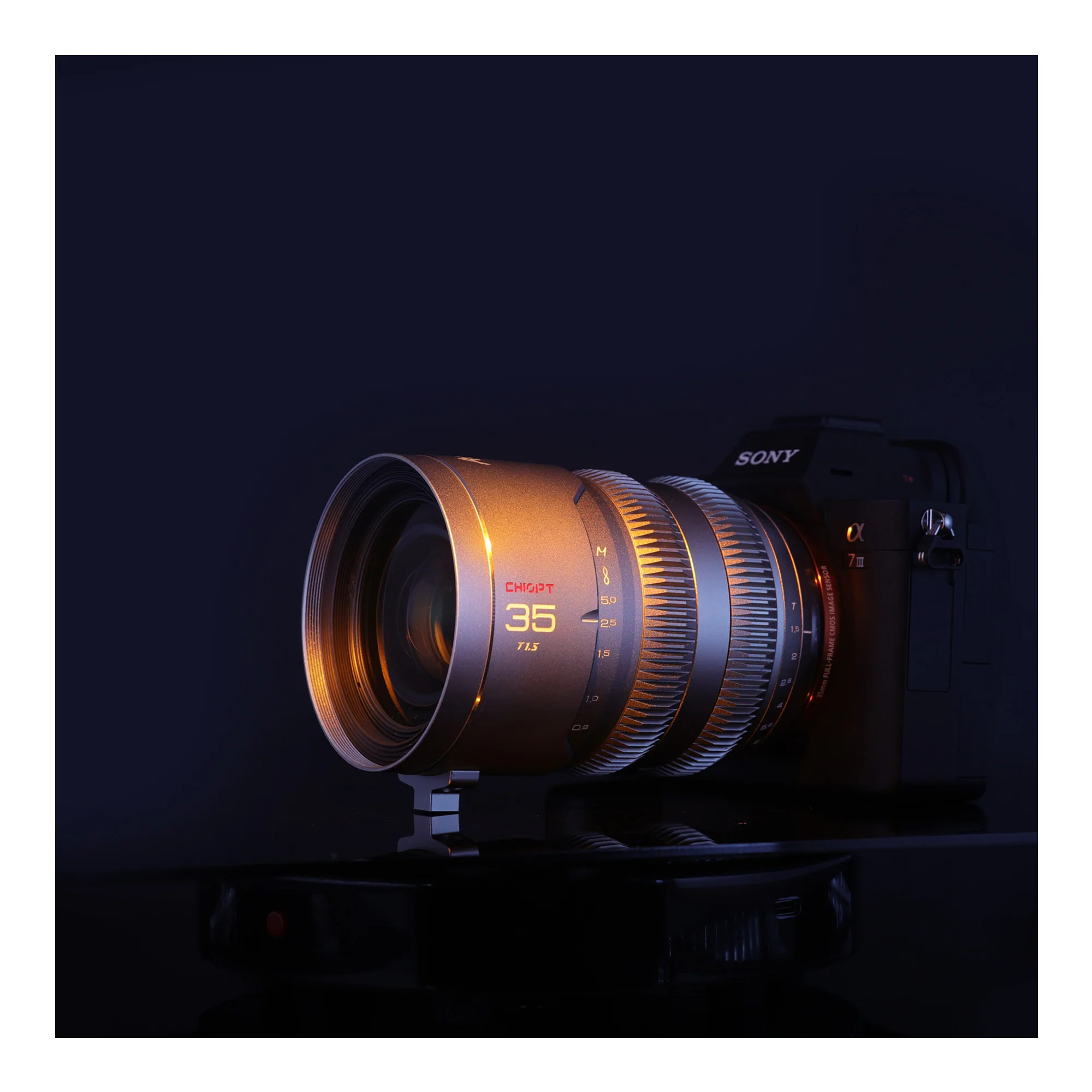 CHIOPT AURA 35mm T1.5 Cinema Lens (Sony E) Full-Frame with Superfast Aperture and Low Distortion - Image 6