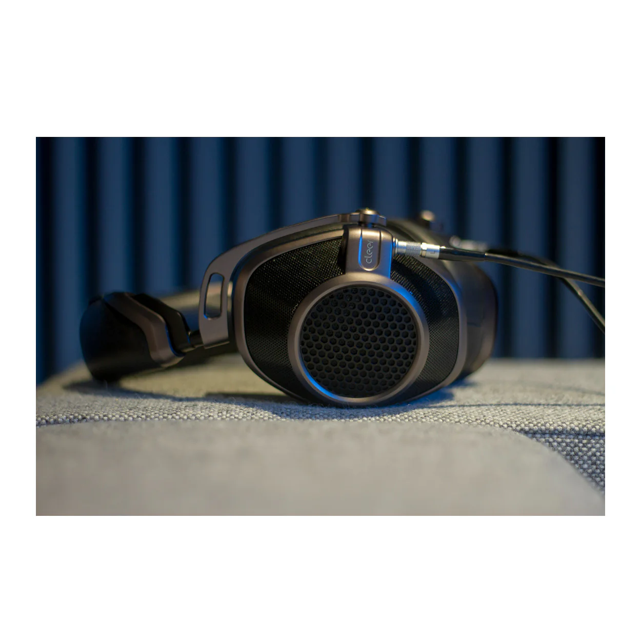 Cleer Audio Next Wired Open-Back Sheepskin Earpads Audiophile Aluminum Alloy Headphones (Titanium) - Image 6