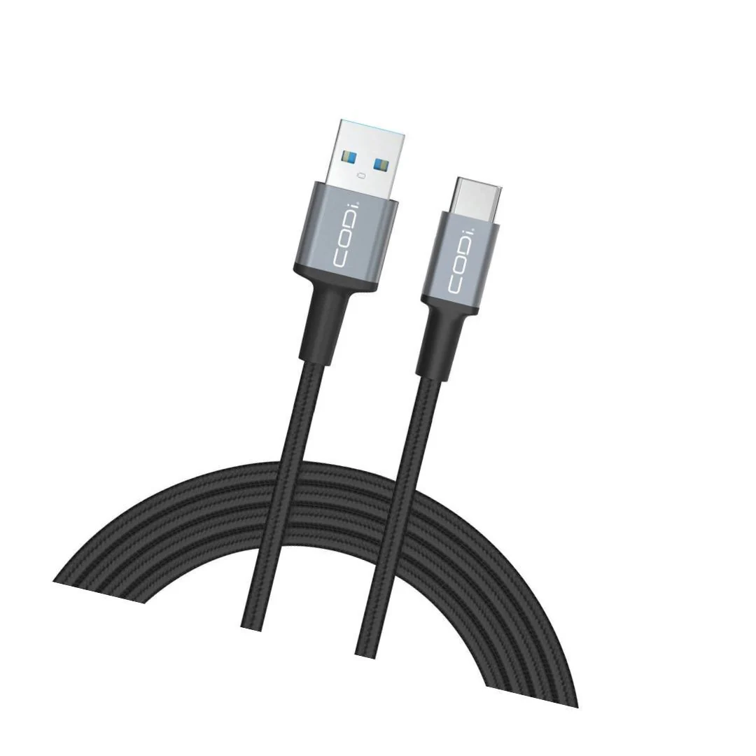 CODi 6-Foot Braided Nylon USB-A to USB-C Charge and Sync Cable - Image 2