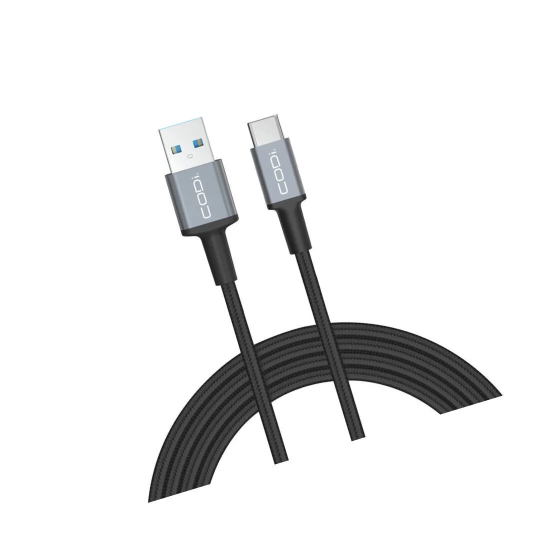 CODi 6-Foot Braided Nylon USB-A to USB-C Charge and Sync Cable - Image 3