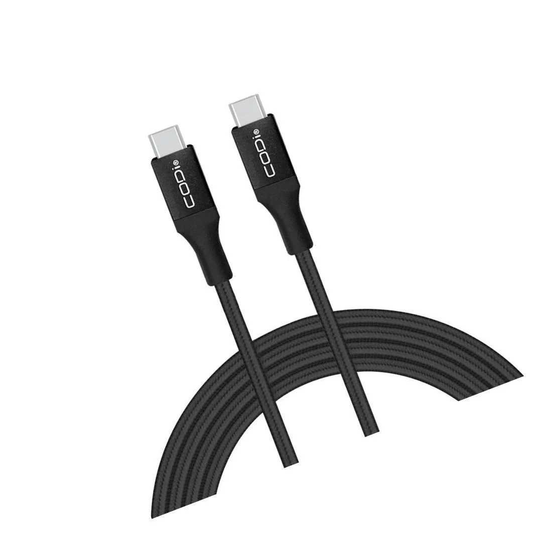 CODi 6-Feet Braided Nylon USB-C to USB-C Charge and Sync Cable with Aluminum Housings - Image 4