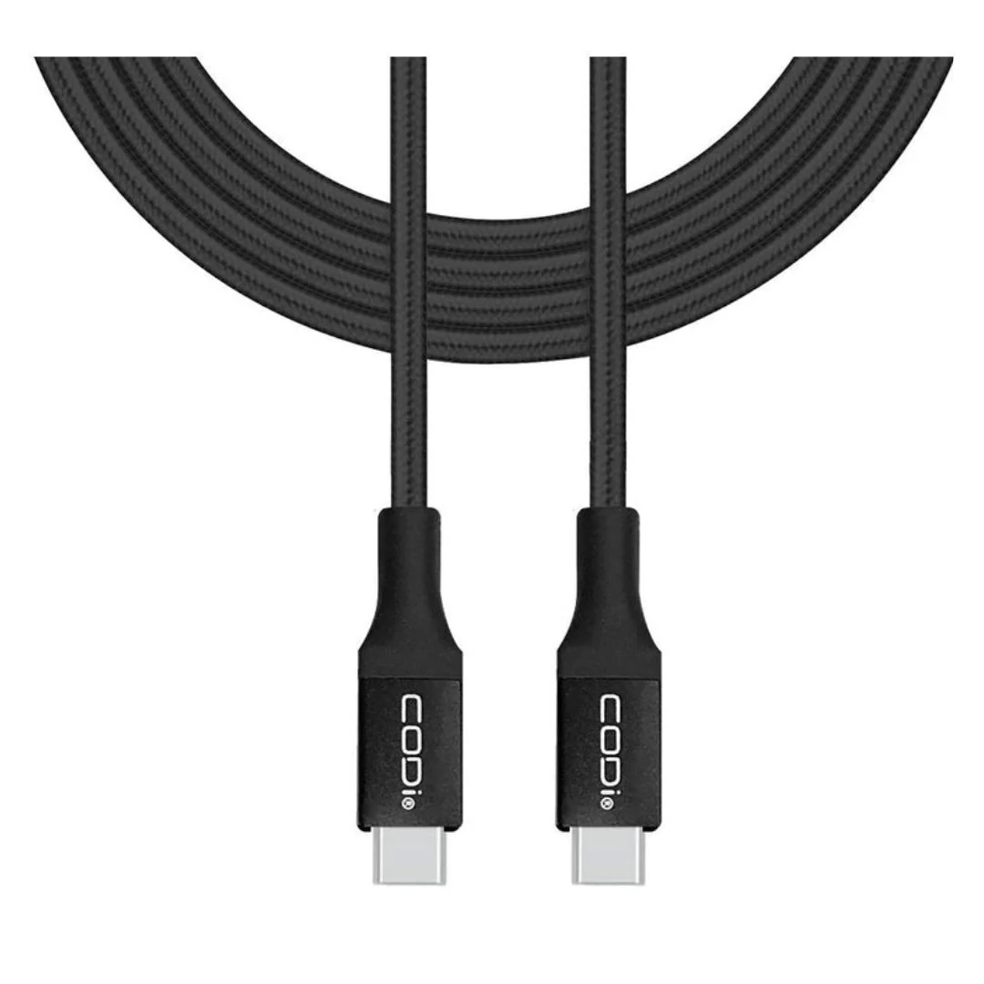 CODi 6-Feet Braided Nylon USB-C to USB-C Charge and Sync Cable with Aluminum Housings - Image 6