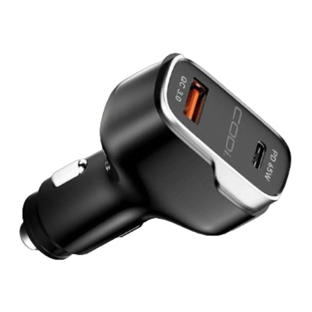 CODi 65W Dual Port Car Charger with USB-C and USB-A Quick Charge 3.0 Outputs - Image 6
