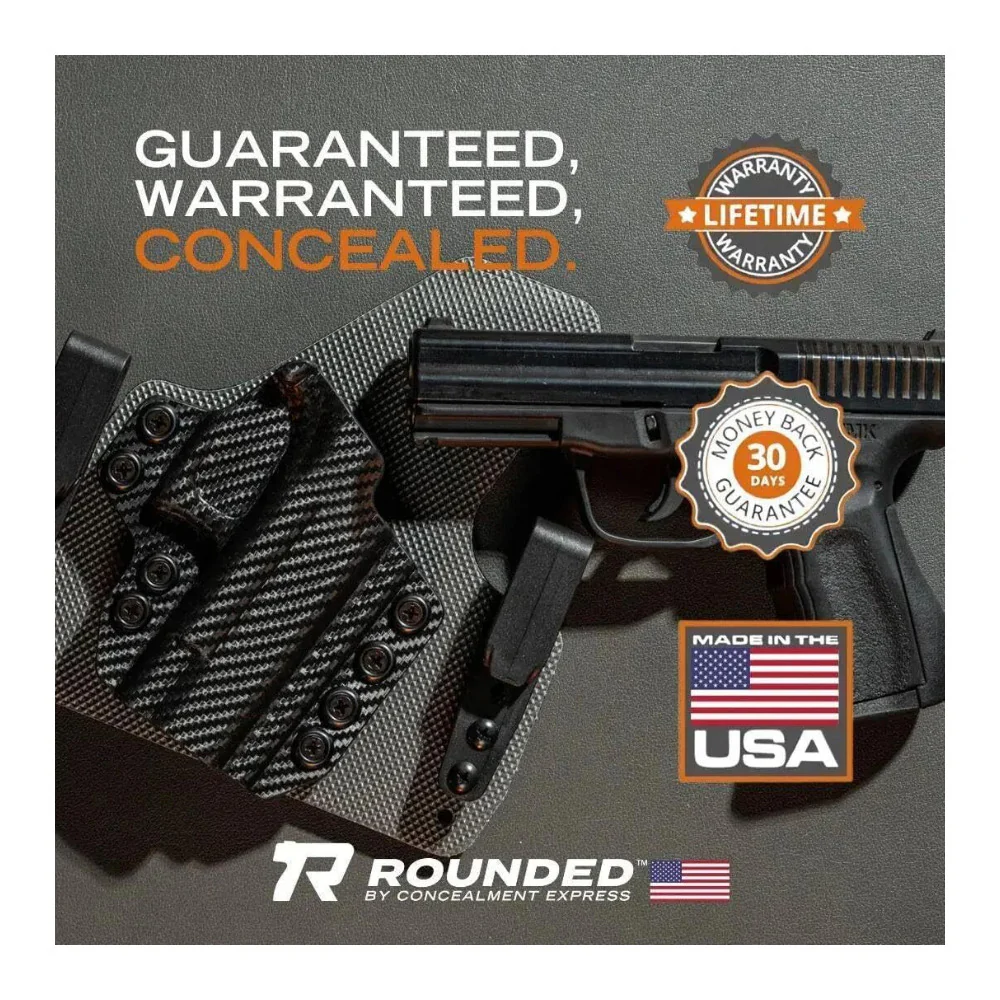 Rounded Holster Fits: Glock 19 19X 23 32 45 (G1-5) Holster Carbon Fiber - Image 7