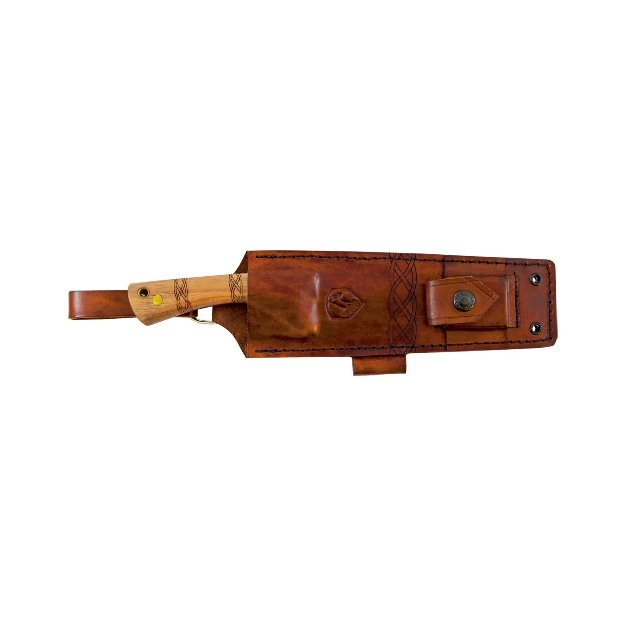Condor Pictus High Carbon Steel Knife with Hand Crafted Welted Leather Sheath - Image 2